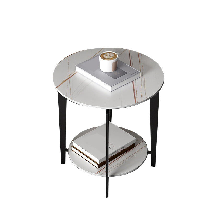 Mesa de acento de piedra de 21.65 "Table de noche de 2 años Night Table Mesa