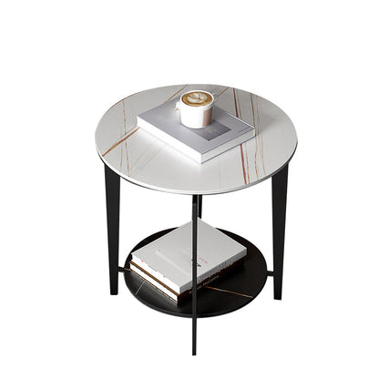 Mesa de acento de piedra de 21.65 "Table de noche de 2 años Night Table Mesa