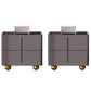 Faux Marble Bedside Gabinet 2 Cajones Cama de almacenamiento Noche