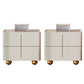 Faux Marble Bedside Gabinet 2 Cajones Cama de almacenamiento Noche