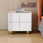 Faux Marble Bedside Gabinet 2 Cajones Cama de almacenamiento Noche