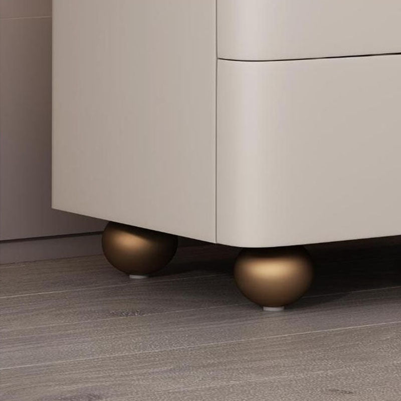 Faux Marble Bedside Gabinet 2 Cajones Cama de almacenamiento Noche