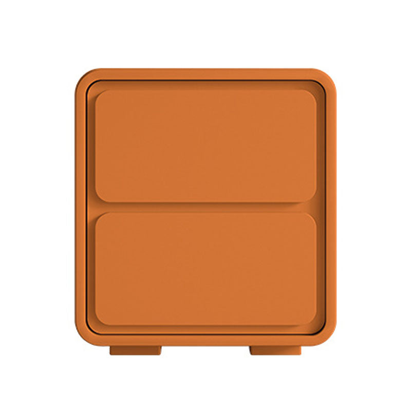 20" Tall Contemporary Bed Nightstand Solid Wood Night Table with Drawers Orange 1 Piece Clearhalo 'Bedroom Furniture' 'furn' 'furn_night_stand' 'Furniture' 'night_stand' 'Nightstands' 5833223