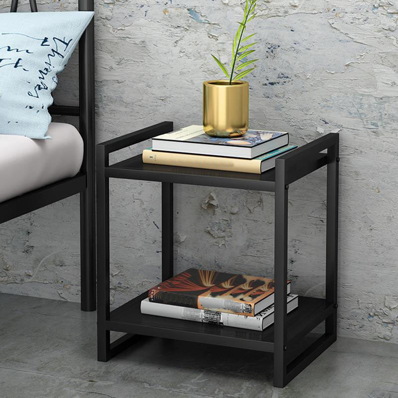 Open Rangement Accent Table Table table de nuit en métal moderne