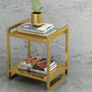 Open Rangement Accent Table Table table de nuit en métal moderne