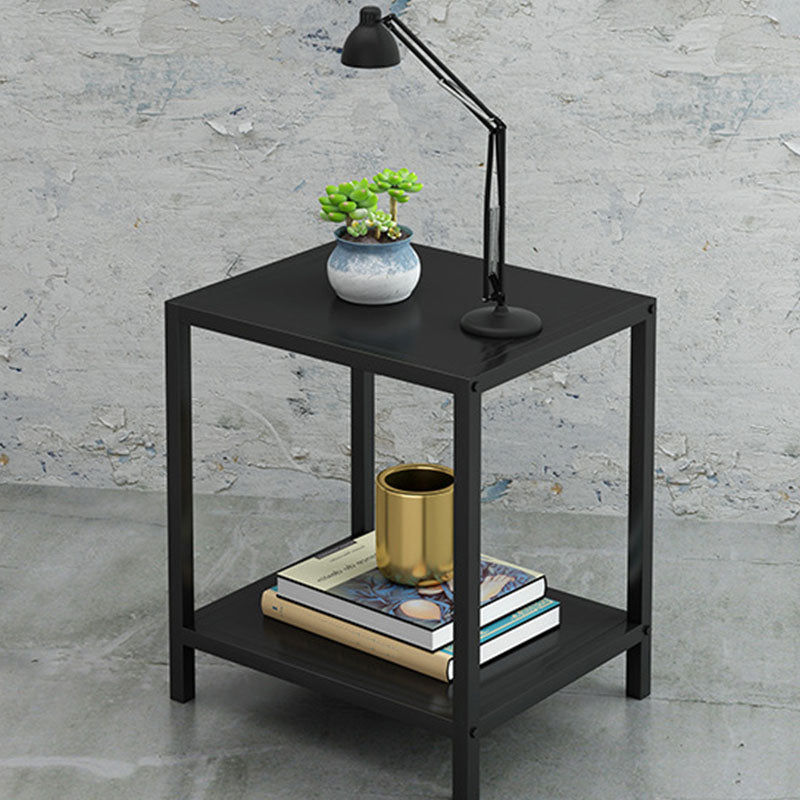 Open Rangement Accent Table Table table de nuit en métal moderne