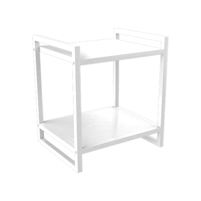 Open Rangement Accent Table Table table de nuit en métal moderne