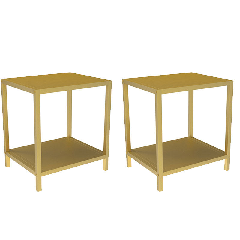 Open Rangement Accent Table Table table de nuit en métal moderne