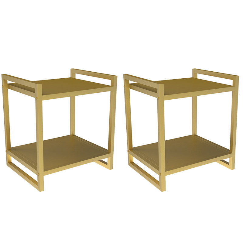 Open Rangement Accent Table Table table de nuit en métal moderne