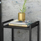 Open Rangement Accent Table Table table de nuit en métal moderne