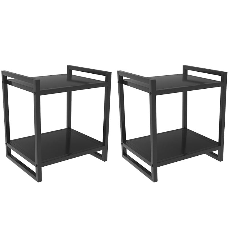 Open Rangement Accent Table Table table de nuit en métal moderne