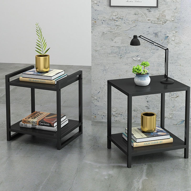 Open Rangement Accent Table Table table de nuit en métal moderne