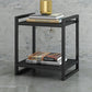 Open Rangement Accent Table Table table de nuit en métal moderne