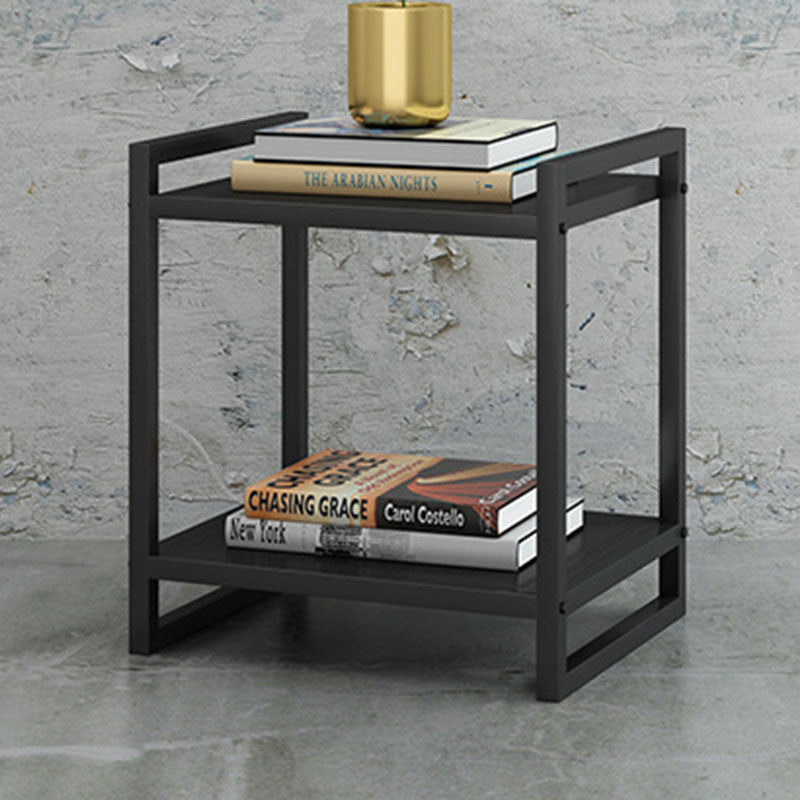 Open Rangement Accent Table Table table de nuit en métal moderne