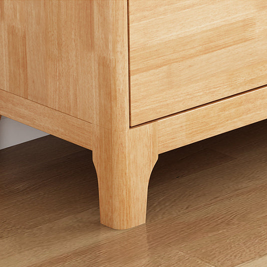 Console TV in legno di gomma Console Open Storage TV con cassetti e porte, 15 "D x 19" H