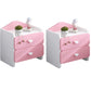 Contemporary Bedside Cabinet Night Table Lower Shelf Night Table for Bedroom White-Pink 2 Piece Set 2 Clearhalo 'Bedroom Furniture' 'furn' 'furn_night_stand' 'Furniture' 'night_stand' 'Nightstands' 5833341