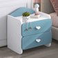 Contemporary Bedside Cabinet Night Table Lower Shelf Night Table for Bedroom Blue 1 Piece 2 Clearhalo 'Bedroom Furniture' 'furn' 'furn_night_stand' 'Furniture' 'night_stand' 'Nightstands' 5833344