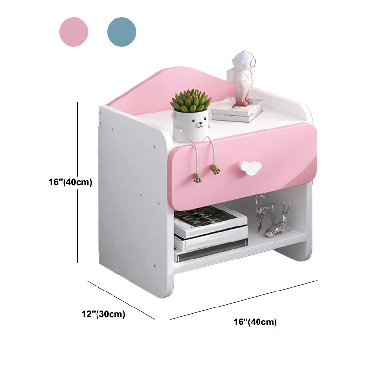 Contemporary Bedside Cabinet Night Table Lower Shelf Night Table for Bedroom Clearhalo 'Bedroom Furniture' 'furn' 'furn_night_stand' 'Furniture' 'night_stand' 'Nightstands' 5833356