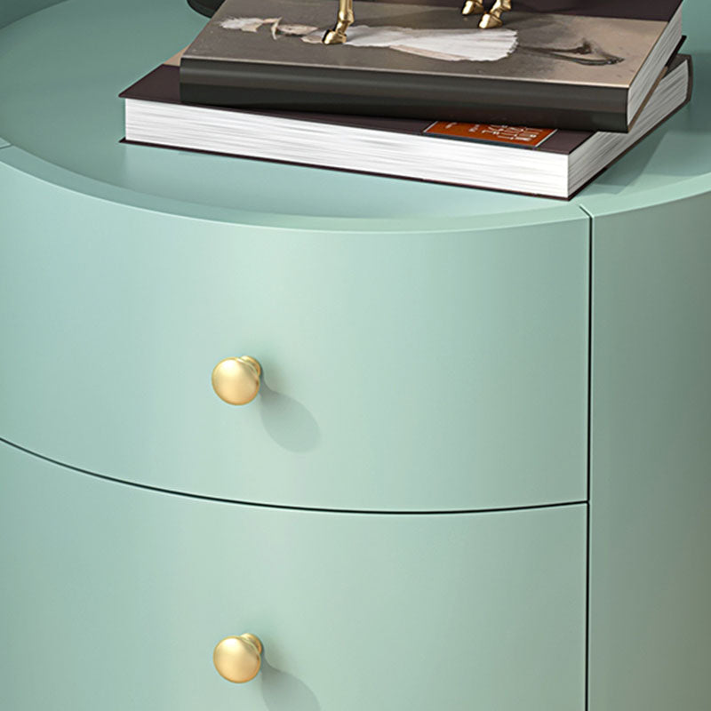 Glam massief hout nachtkastje lade opslag 2 lade nachttafel 16.9 "lang