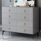 Glam Wooden 16" Wide Storage Chest Bedroom Chest with Drawers Grey 8 Clearhalo 'Bedroom Furniture' 'Dressers & Chests' 'dressers_chests' 'furn' 'furn_dressers_chests' 'Furniture' 5833578