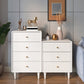 Klassiek glam vaste dennenborstje dressoir verticaal dressoir