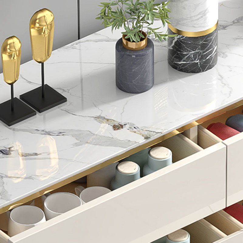 15,75-inch breedte opbergkast steen top opbergkast dressoir voor slaapkamer