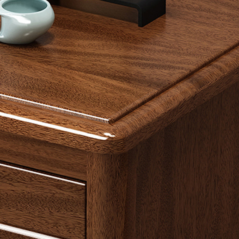 Traditionele vaste houten lingerie kist zachte close laden slaapkamer opbergkast