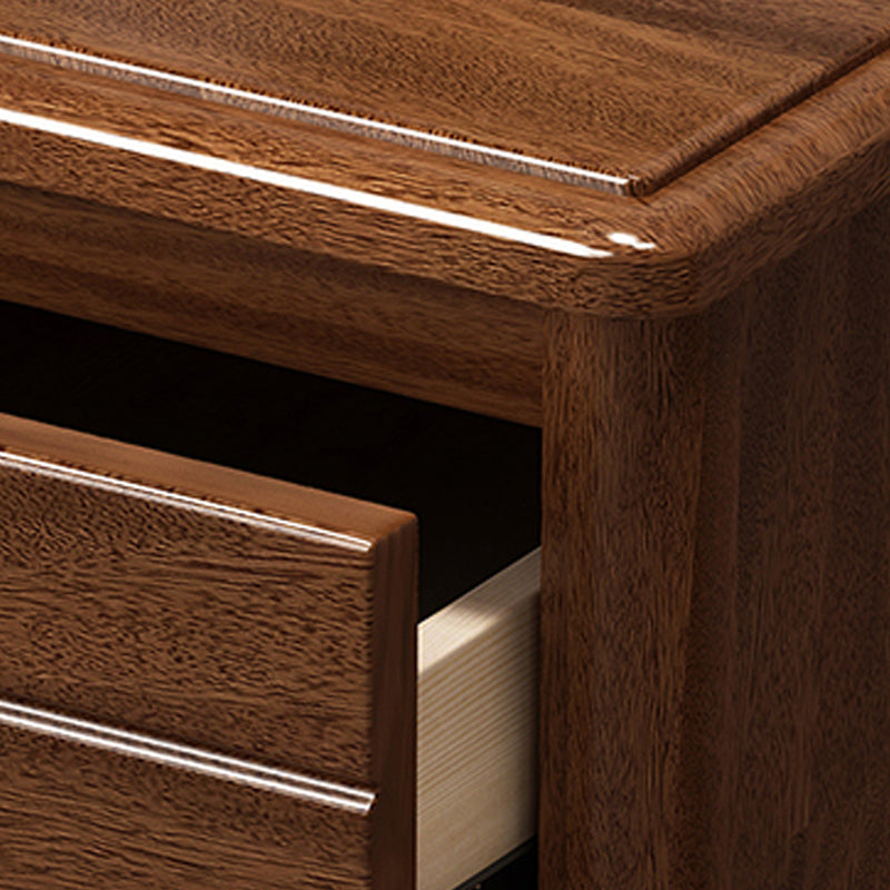 Traditionele vaste houten lingerie kist zachte close laden slaapkamer opbergkast