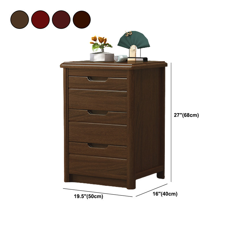 Traditionele vaste houten lingerie kist zachte close laden slaapkamer opbergkast