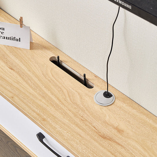 Wooden Media Console TV stand con supporto per media televisivi contemporanei