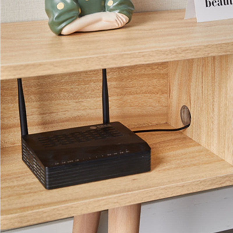 Wooden Media Console TV Stand Contemporary TV Media Stand with Door Clearhalo 'furn' 'furn_tv_stands_entertainment_centers' 'Furniture' 'Living Room Furniture' 'TV Stands & Entertainment Centers' 'TV Stands & Media Storage Furniture' 'tv_stands_entertainment_centers' 5833792