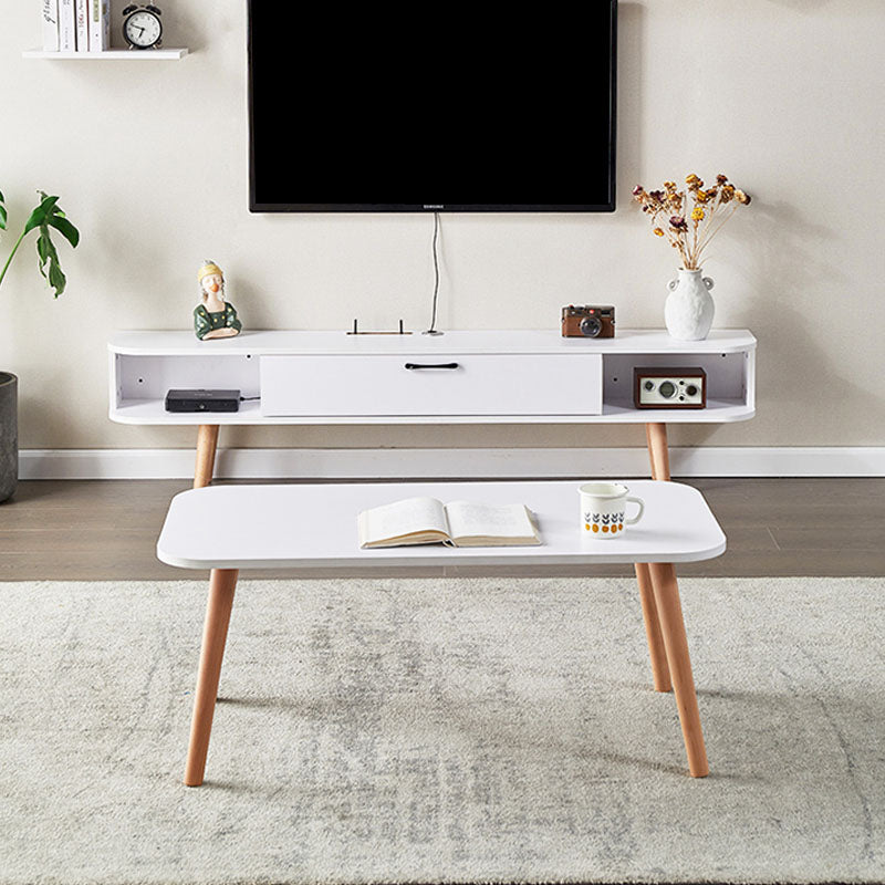 Wooden Media Console TV Stand Contemporary TV Media Stand with Door Clearhalo 'furn' 'furn_tv_stands_entertainment_centers' 'Furniture' 'Living Room Furniture' 'TV Stands & Entertainment Centers' 'TV Stands & Media Storage Furniture' 'tv_stands_entertainment_centers' 5833797