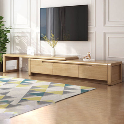 Rubberwood TV Stand Console Traditional TV Console with Drawers Wood Clearhalo 'furn' 'furn_tv_stands_entertainment_centers' 'Furniture' 'Living Room Furniture' 'TV Stands & Entertainment Centers' 'TV Stands & Media Storage Furniture' 'tv_stands_entertainment_centers' 5833819