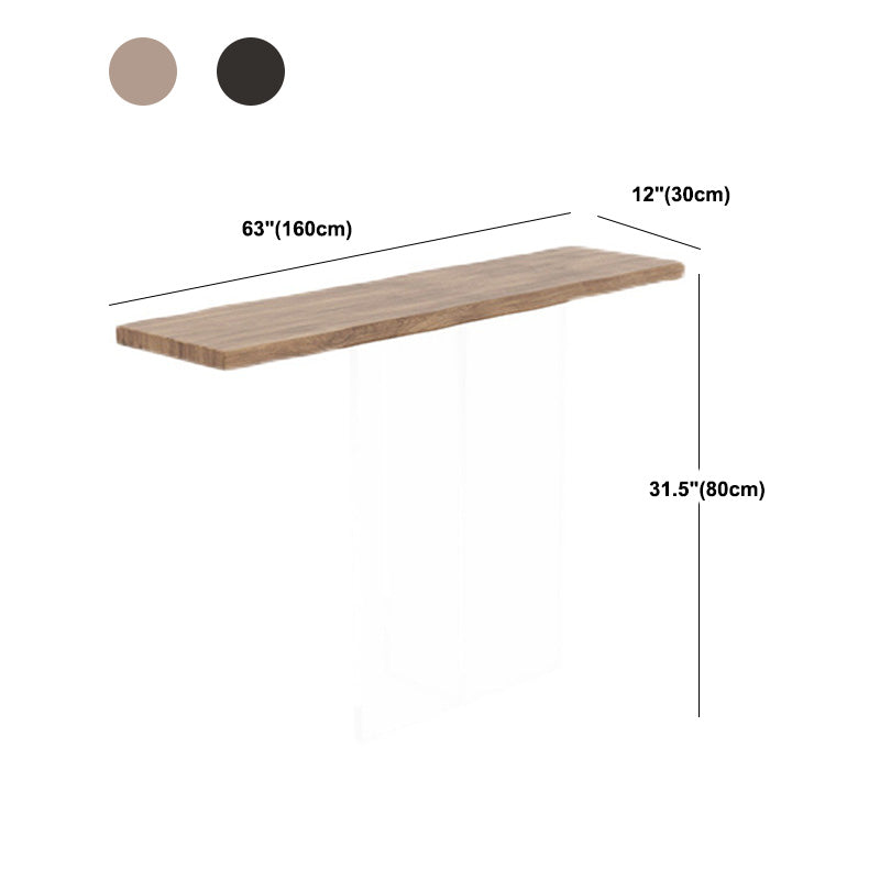 11,8 "W del tavolo della console rettangolo tavolo da estremità in legno massiccio contemporaneo