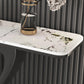 Console in ardesia glam Tabella 11,8 "W Half Moon Reshent Console