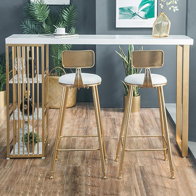 Glam 1/3 Pieces Bar Table Set Rectangle Wood Counter Table with High Stools for Cafe Clearhalo 'Bar Furniture' 'furn' 'furn_home_bar_bar_sets' 'Furniture' 'Home Bars & Bar Sets' 'home_bar_bar_sets' 'Kitchen & Dining Furniture' 5838331