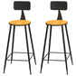 Industrial 1/2/6/11 Pieces Solid Wood Bar Table Set Rectangular Counter Set for Home Use Wood 30"H Stools (Set of 2) Clearhalo 'Bar Furniture' 'furn' 'furn_home_bar_bar_sets' 'Furniture' 'Home Bars & Bar Sets' 'home_bar_bar_sets' 'Kitchen & Dining Furniture' 5838344