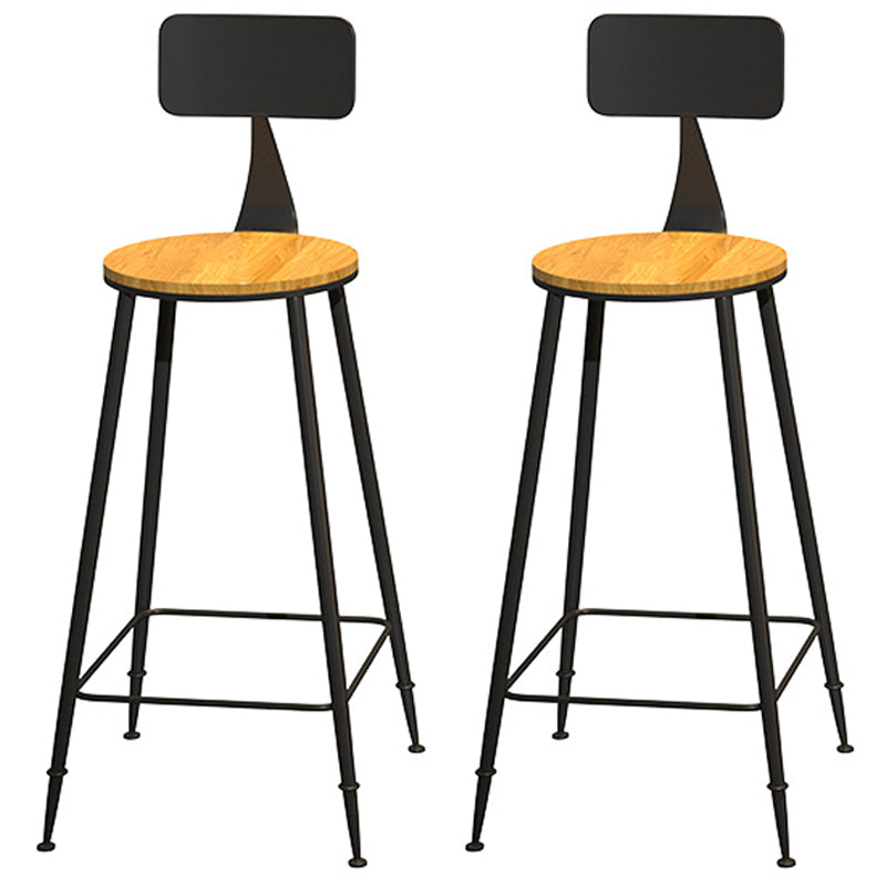 Industrial 1/2/6/11 Pieces Solid Wood Bar Table Set Rectangular Counter Set for Home Use Wood 30"H Stools (Set of 2) Clearhalo 'Bar Furniture' 'furn' 'furn_home_bar_bar_sets' 'Furniture' 'Home Bars & Bar Sets' 'home_bar_bar_sets' 'Kitchen & Dining Furniture' 5838344