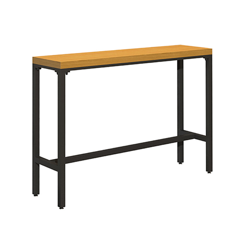 Industrial 1/2/6/11 Pieces Solid Wood Bar Table Set Rectangular Counter Set for Home Use Wood 63"L x 16"W Clearhalo 'Bar Furniture' 'furn' 'furn_home_bar_bar_sets' 'Furniture' 'Home Bars & Bar Sets' 'home_bar_bar_sets' 'Kitchen & Dining Furniture' 5838346