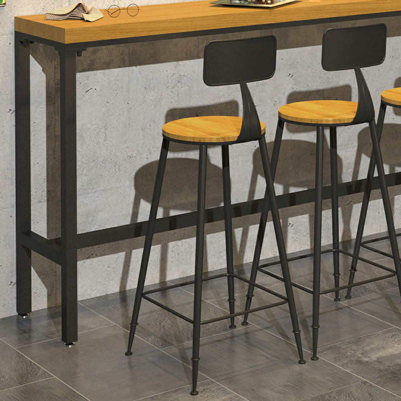 Industrial 1/2/6/11 Pieces Solid Wood Bar Table Set Rectangular Counter Set for Home Use Clearhalo 'Bar Furniture' 'furn' 'furn_home_bar_bar_sets' 'Furniture' 'Home Bars & Bar Sets' 'home_bar_bar_sets' 'Kitchen & Dining Furniture' 5838349