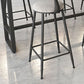 Industrial 1/2/7 Pieces Bar Table Set Rectangle Marble Counter Table with High Stools