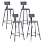 Juego de mesa de Bar Industrial de 1/3/4/5 piezas, mesa cuadrada de madera de pino para cafetería