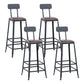Juego de mesa de Bar Industrial de 1/3/4/5 piezas, mesa cuadrada de madera de pino para cafetería
