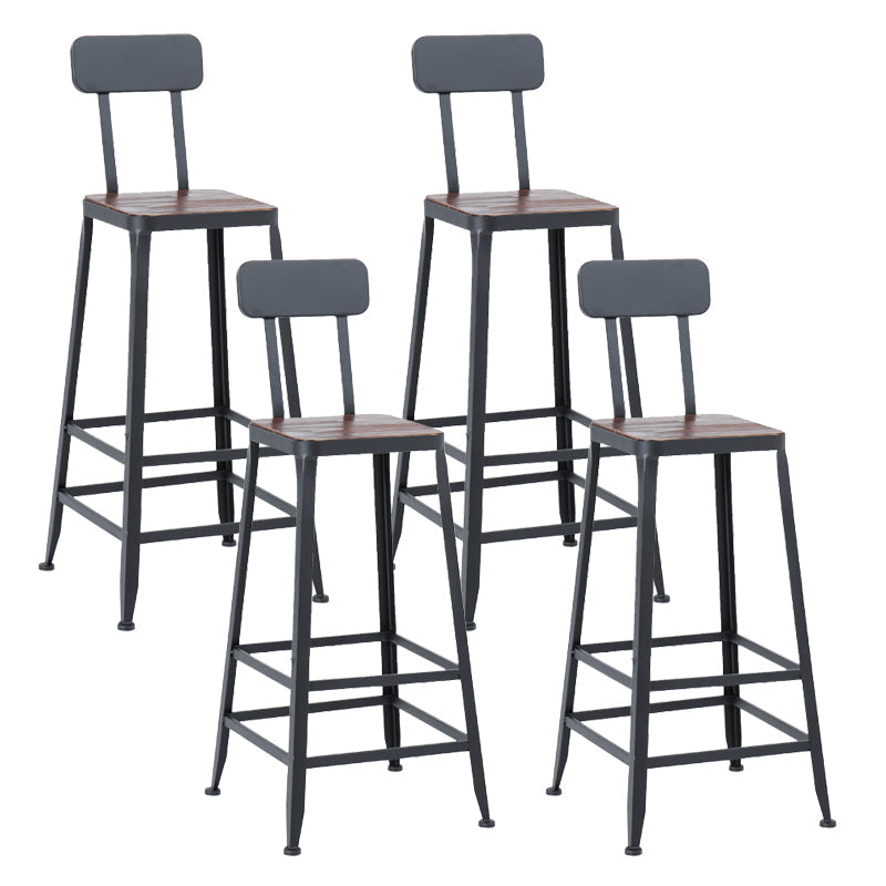 Juego de mesa de Bar Industrial de 1/3/4/5 piezas, mesa cuadrada de madera de pino para cafetería