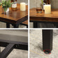 Juego de mesa de Bar Industrial de 1/3/4/5 piezas, mesa cuadrada de madera de pino para cafetería