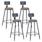 Juego de mesa de Bar Industrial de 1/3/4/5 piezas, mesa cuadrada de madera de pino para cafetería