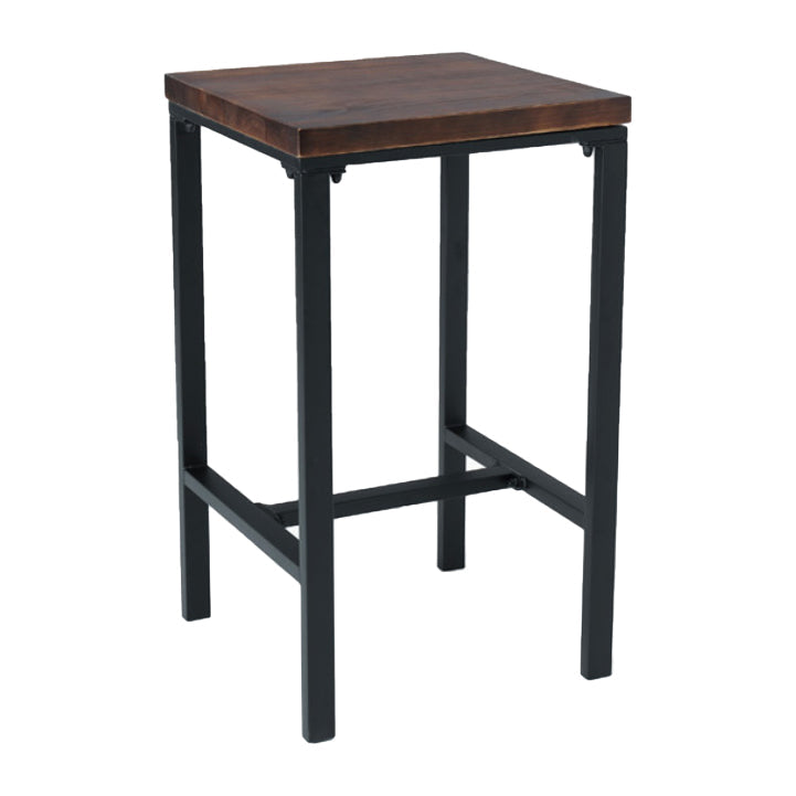 Juego de mesa de Bar Industrial de 1/3/4/5 piezas, mesa cuadrada de madera de pino para cafetería