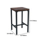Juego de mesa de Bar Industrial de 1/3/4/5 piezas, mesa cuadrada de madera de pino para cafetería