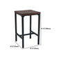 Juego de mesa de Bar Industrial de 1/3/4/5 piezas, mesa cuadrada de madera de pino para cafetería