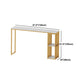Nordic Glam 1/3 Pieces Bar Table Set Rectangle Marble Counter Table with High Stools Clearhalo 'Bar Furniture' 'furn' 'furn_home_bar_bar_sets' 'Furniture' 'Home Bars & Bar Sets' 'home_bar_bar_sets' 'Kitchen & Dining Furniture' 5838422